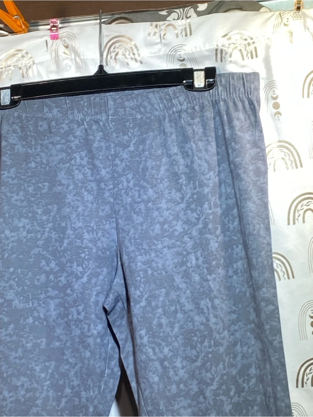 No Boundaries Heather Light Blue Girls' Stretch Leggings